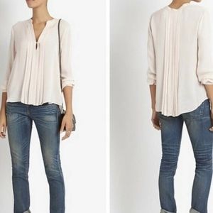 L'AGENCE 100% Silk Sheer Blouse
